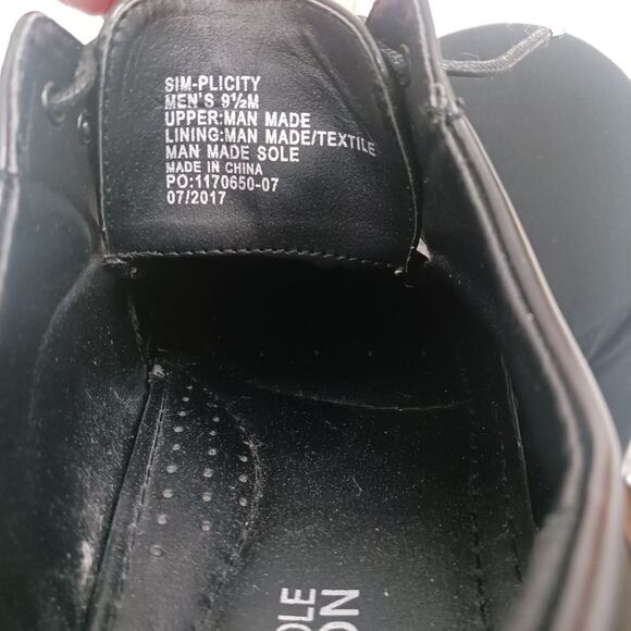 Kenneth Cole REACTION mens Reaction Sim-plicity black size 9.5 - Picture 8 of 9